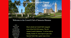 Desktop Screenshot of cornellclubsarasotamanatee.org